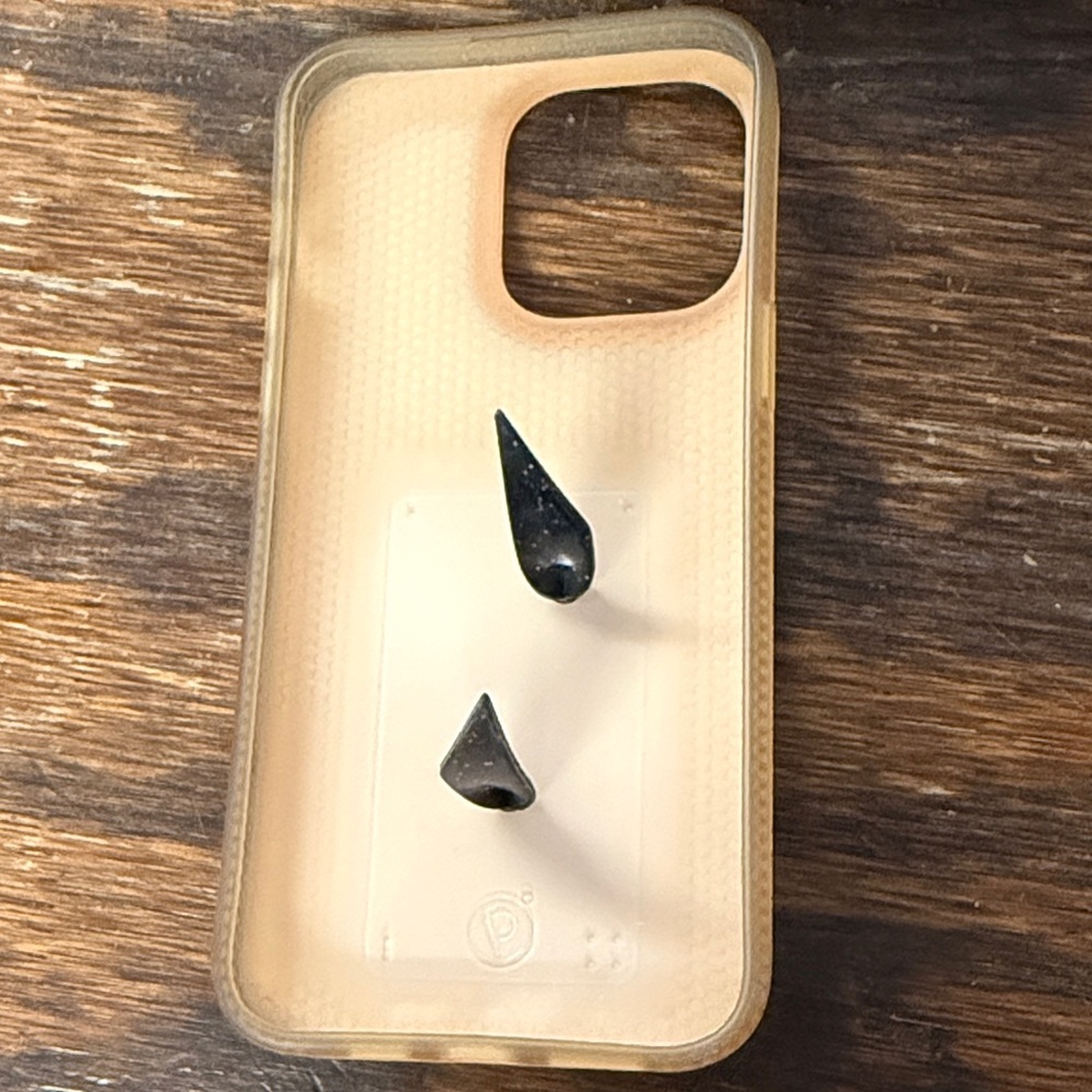 I phone 14 Pro Max Leopard Print Phone Case with Black Accents - Picture 2 of 2